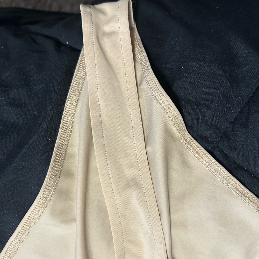 Hot Miami Styles Gold and Cream Bodysuit with Luxe Details - Picture 3 of 5
